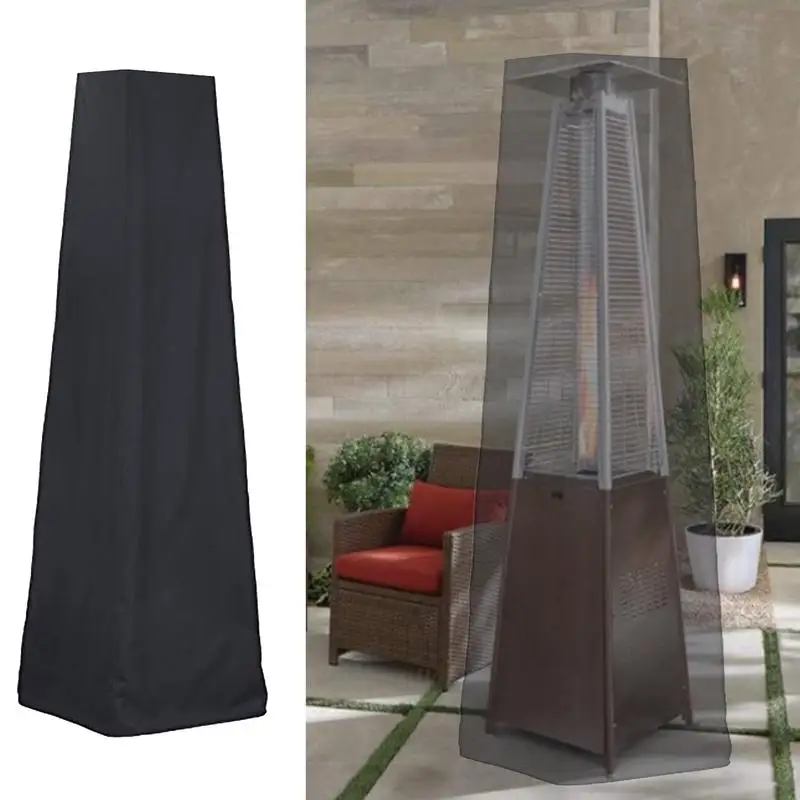 Heavy Duty Waterproof Gas Pyramid Patio Heater Cover Outside Furniture Protector All-Purpose Covers Pyramid Torch Patio Heater