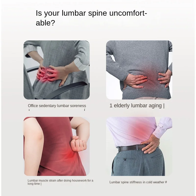 Intelligent traction lumbar red light ems hot compress to relieve lumbar spine physiotherapy instrument for lumbar muscle strain - Image 2