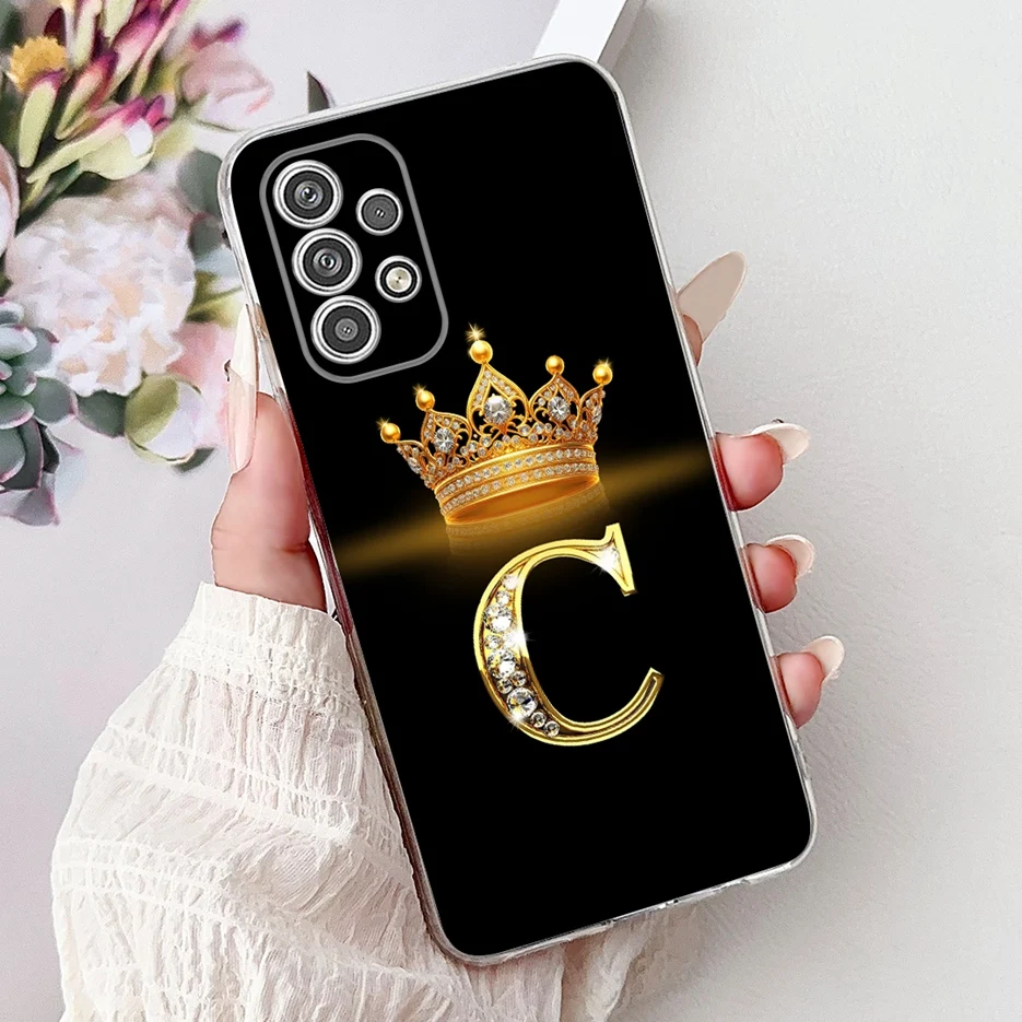 Luxury Crown Letters Soft Silicone Phone Case Cover
