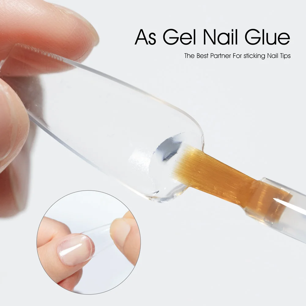 Canni HEMA FREE Nail Glue Soft Gel Tip Adhesive Glue For False Tips Extend Press On Nails Nail Art Long Lasting Soak Off UV Gel 4