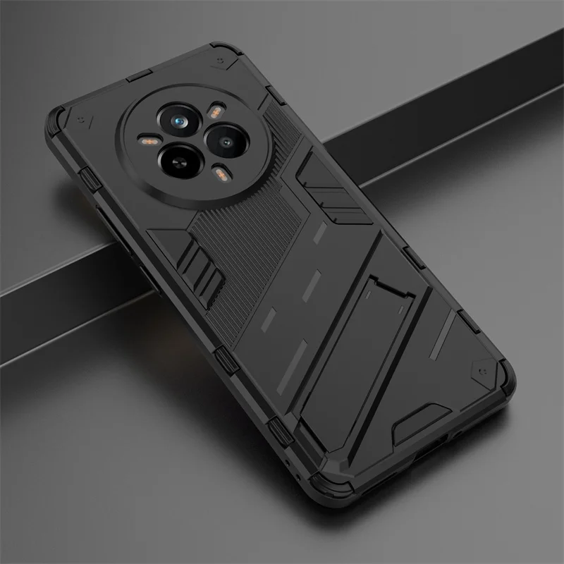 Magnetic Armor Shockproof Phone Case with Kickstand - Enhanced Protection Back Cover