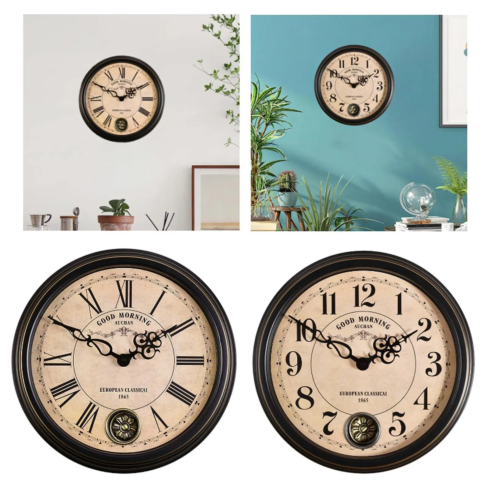Interior Wall Clock European Design Decorative Clock for Bedroom Home Shelf Interior Wall Clock European Design Decorative Clock for Bedroom Home Shelf