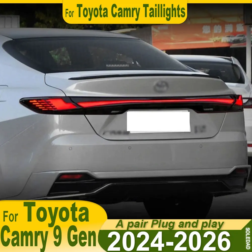 Fanale posteriore a LED per Toyota Camry 2024 2025 2026, con funzioni DRL, segnalazione, freno e retromarcia, accessori auto - immagine 2