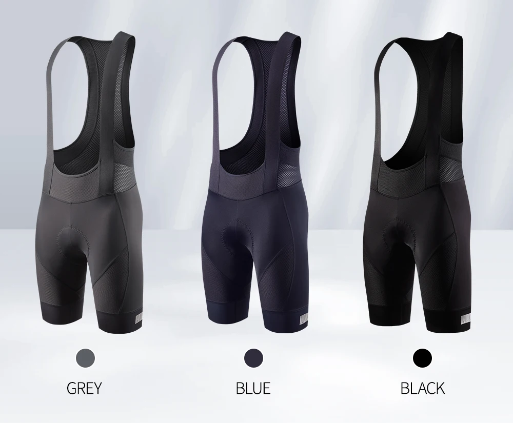 RION Herren-Radlerhose Pro Fahrrad-Trägerhose MTB Gepolsterte Fahrradbekleidung Italienische Dolomiti-Polster 8H Rennrad-Trägerhosen Slim Fit – Detail 3