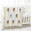 Infant Baby Blankets Cotton Knitted Newborn Girls Boy Bedding Quilt Cute Lions 100*80CM Stroller Swaddling Super Soft Sleep Warp 3