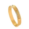 18k 45MM Inner 8MM Width Seychelles Fashion Design Thick Gold Color Baby Kids Fixed Size Bangles Bracelet Jewelry Christmas Gift 3