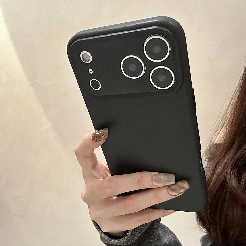 Ultra Thin Silicone Matte Soft Phone Case with Air Lens Protection and Shockproof Cover