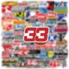 50/100/200pcs Cool Racing Car JDM Stickers Decals Laptop Skateboard Luggage Phone Helmet Waterproof Motorcycle Sticker Packs 4