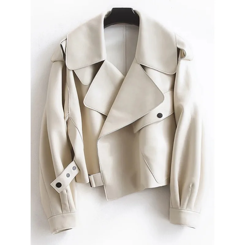 Рисунок 2 - Черная короткая Свободная куртка из искусственной кожи