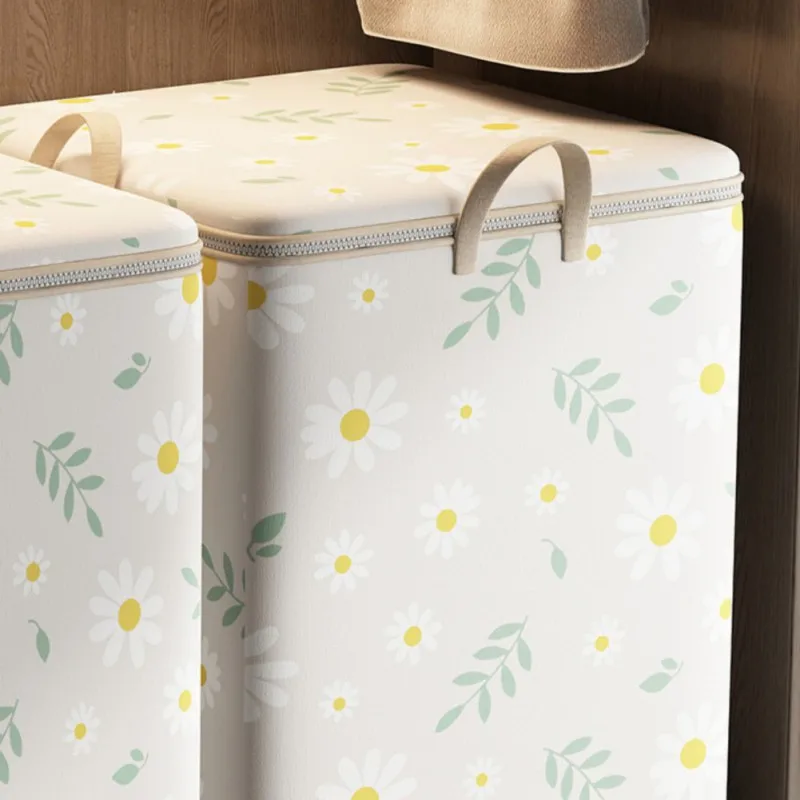 Fabric Storage Bins Large Storage Baskets with Zzipper and Handles Closet Organizer for Clothing Blanket Bedding Comforters 3