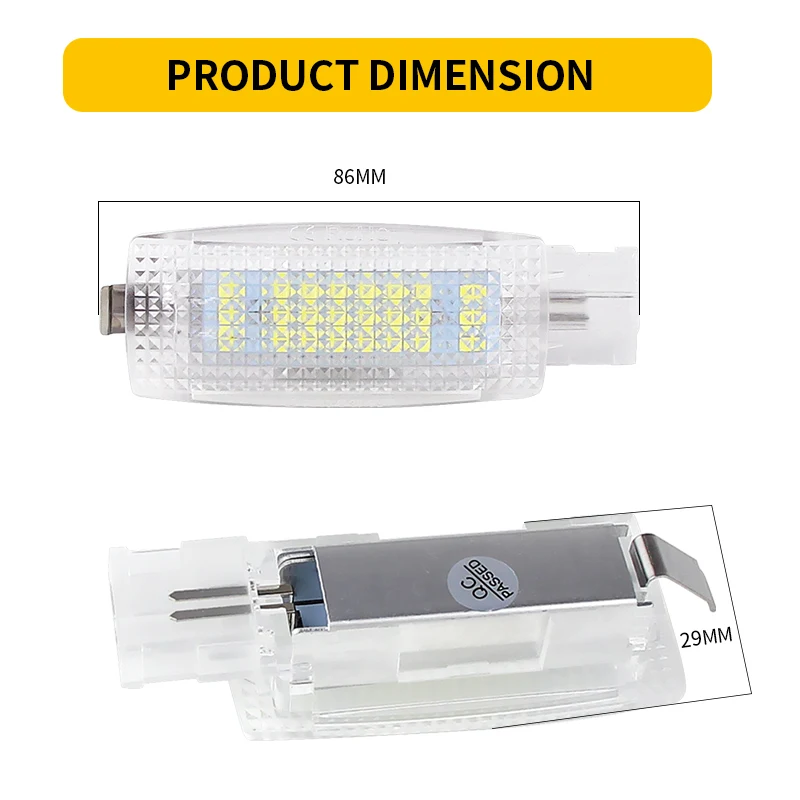 2Pcs 18LED ¾  㿵 ̷ Ʈ    ٰ  4 5 6 7 Passat B6 B7 CC Ÿ  EOS MK6 TIGUAN TOURAN