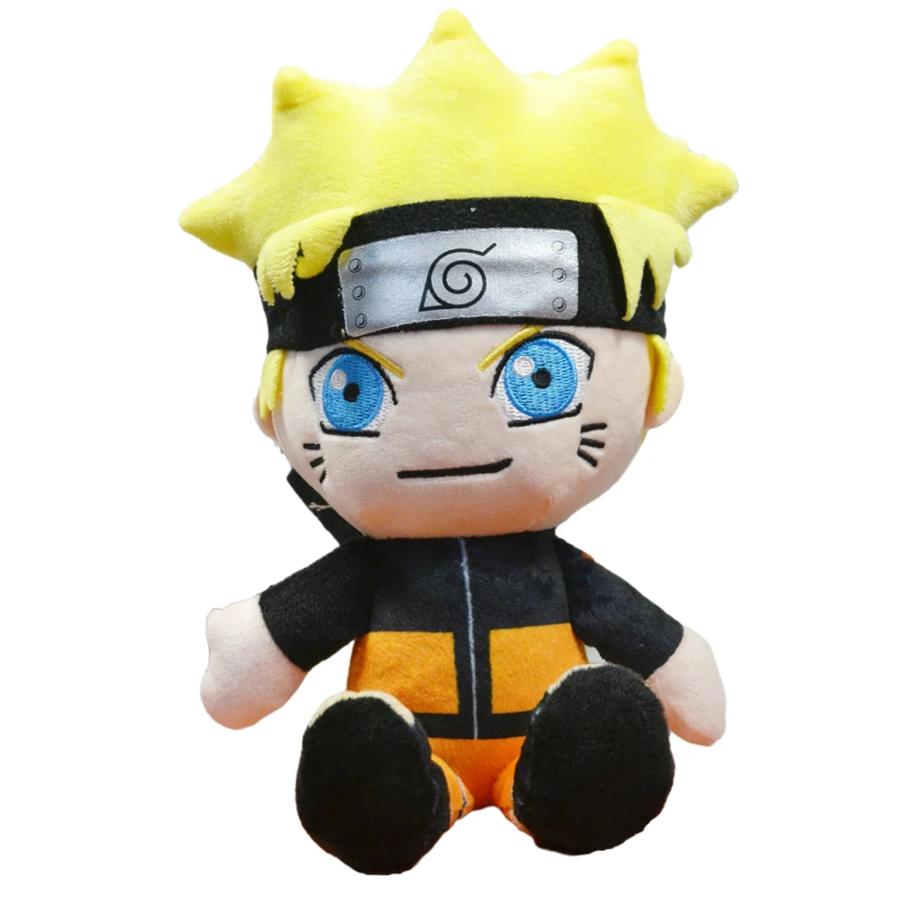 28cm Naruto Plush Toys Naruto Uzumaki Cartoon Cute Anime Figure Model Stuffed Toys Boys Kids Xmas Gifts new hot sale toy sighting device toy muffler aiming device for for nerf series blasters xmas toy gun model