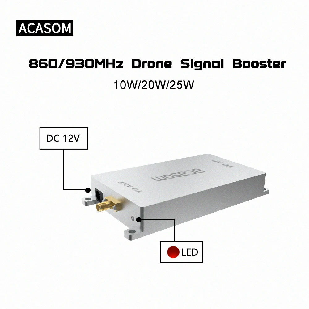 MMIC Amplifier 868MHz 915MHz 10W 20W Drone FPV Signal Amplifier Extender Signal Booster Drone Range Extender Tarot FPV Image Transmission