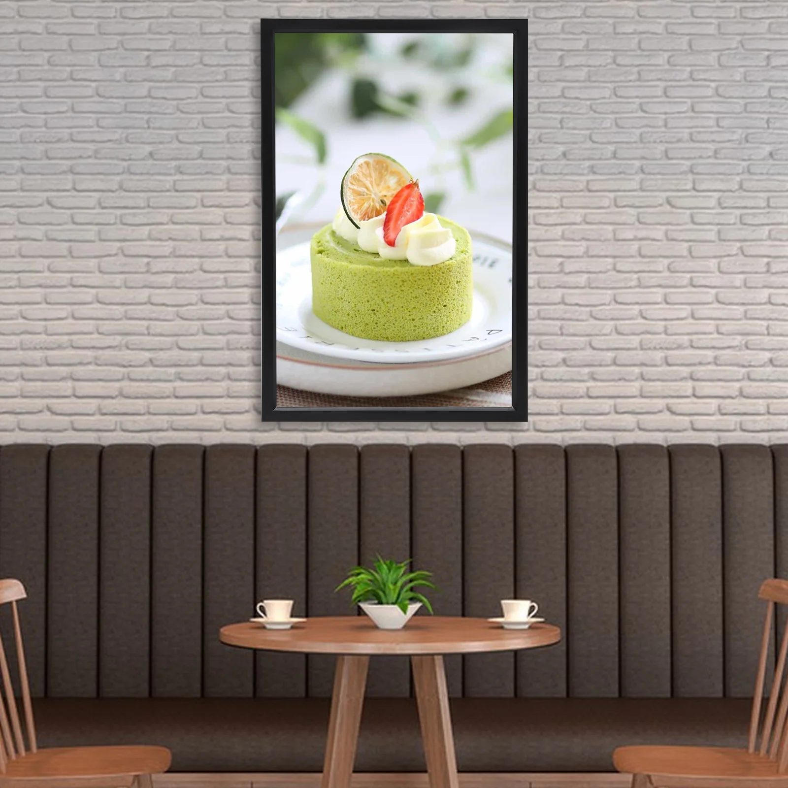 110V LED Advertising Light Wall Mounted Poster Frame Box 9000-10000K Customized Film LED Lighting Stand 45.72*3*60.96cm