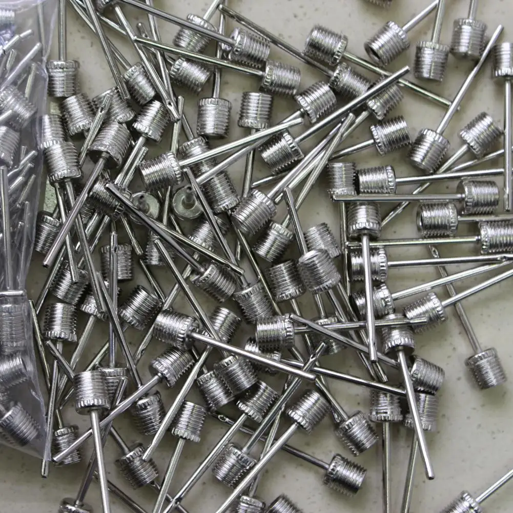 10Pcs for footballs standard metal inflating pins portable ball needles air pump for footballs