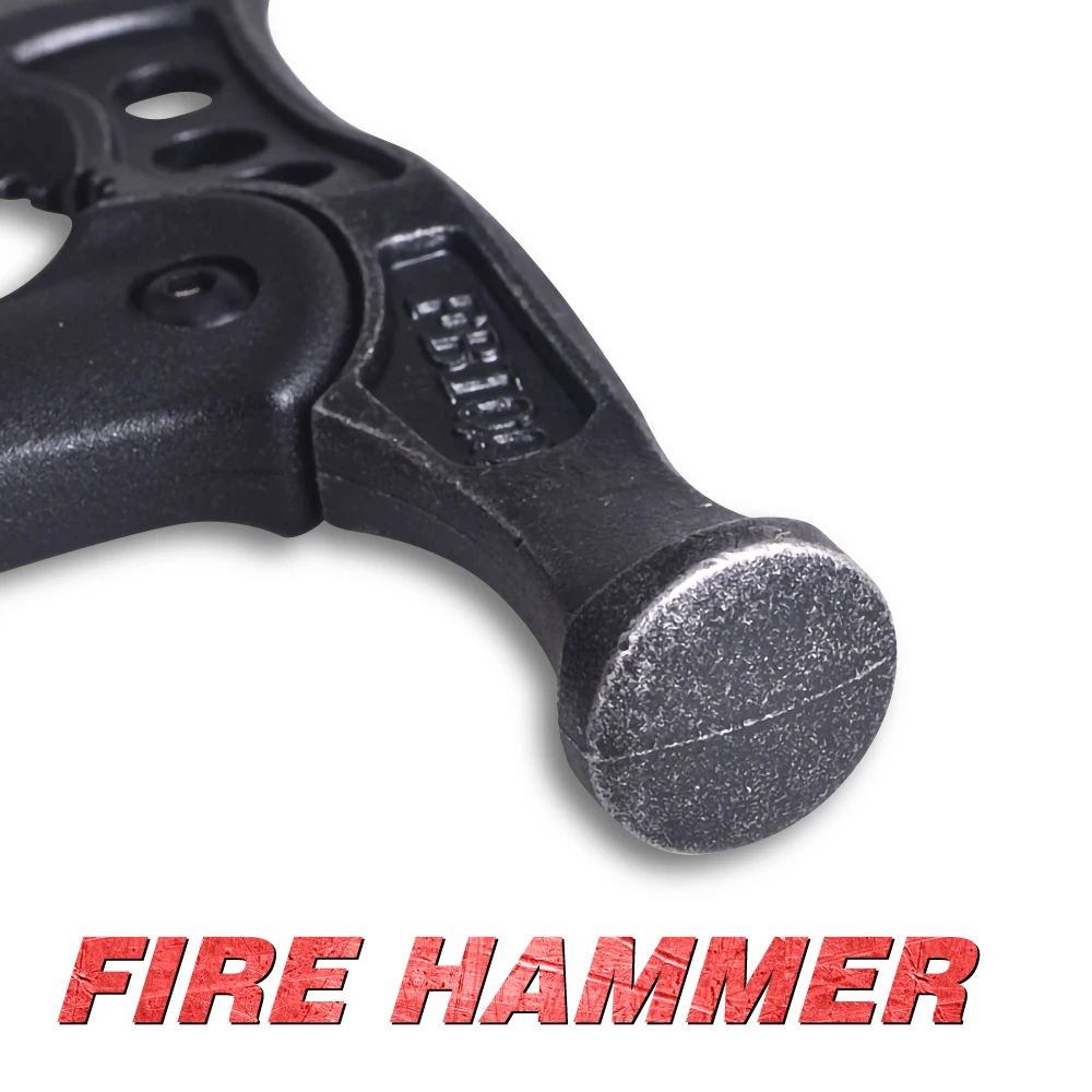 Camping Hatchet Forged Steel Construction Survival Hatchet with Nylon Sheath Anti-Slip & Shock Reduction Grip Tactical Axe