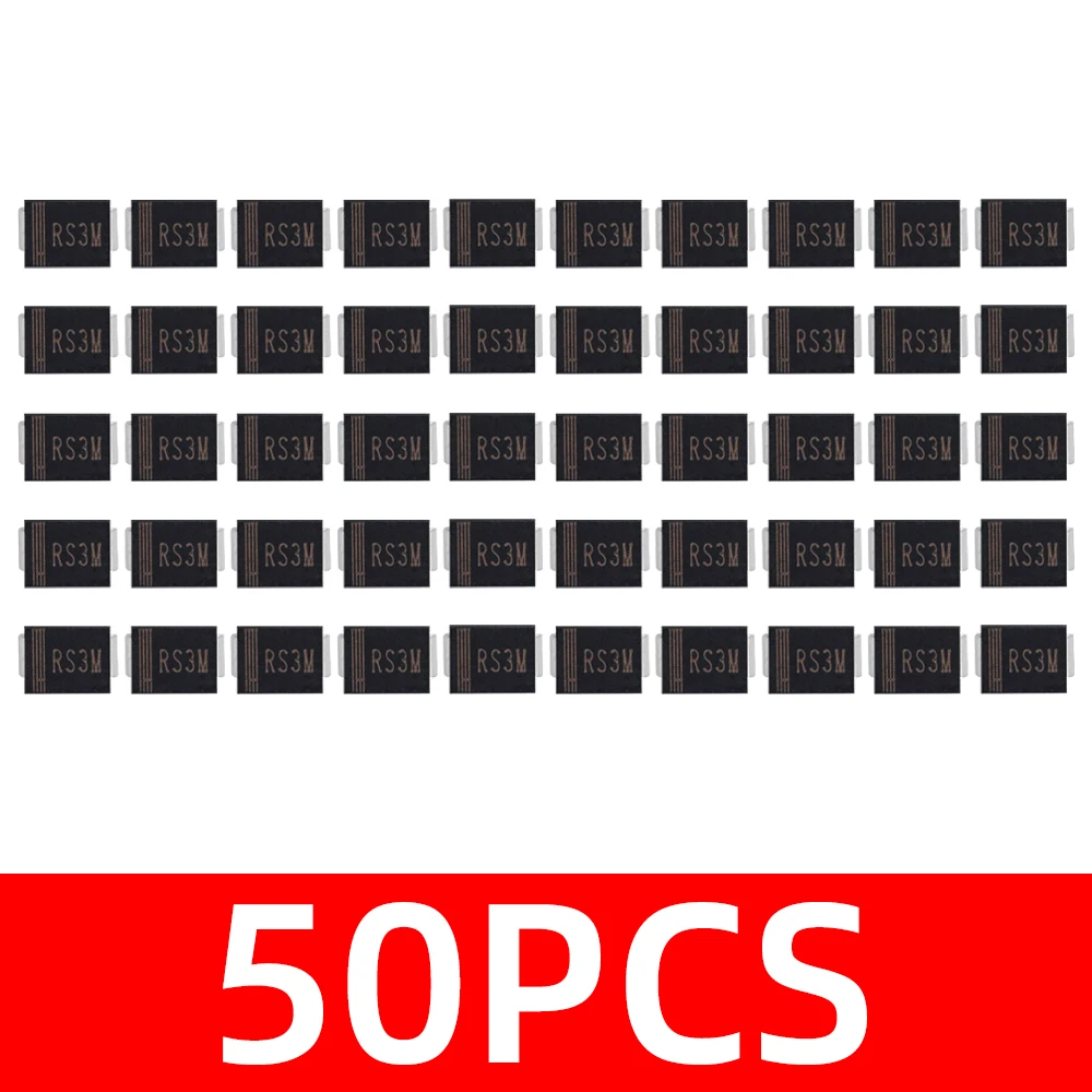 NEW LON0167 Diode De Redresseur US3M 50pcs De Redressement De Do 214aa Smd Hochleistungs Gleichrichterdiode