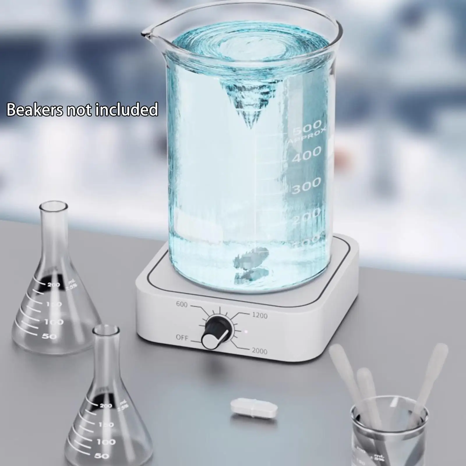 Magnetic Mixer Stirring Uniformly Easy to Use Simple Quiet 1L to 1.5L Capacity Magnetic Stir Plate for Home Workspace School Lab 1