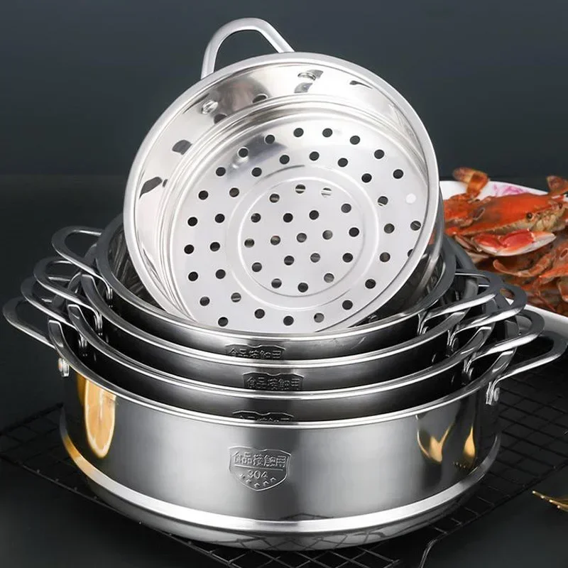 ステンレス製 業務用　蒸し器 Amazon | ステンレス蒸し器厚手特大3層蒸し器超大型食堂ホテル