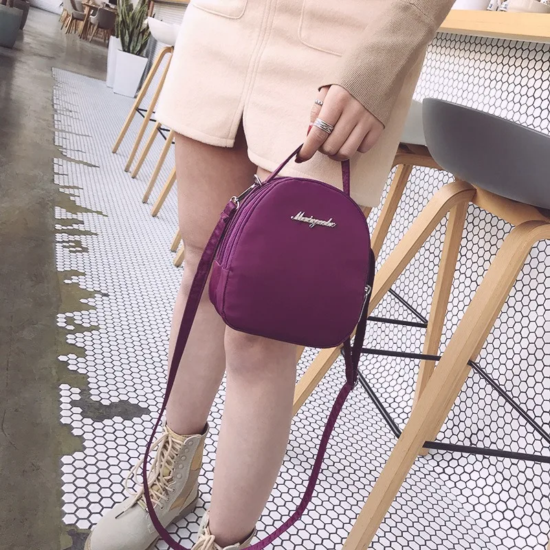 

Women Casual Mini Messenger Bag Crossbody Bags for Girls Multilayer Nylon Shoulder Bags Cell Phone Money Flap Watherproof