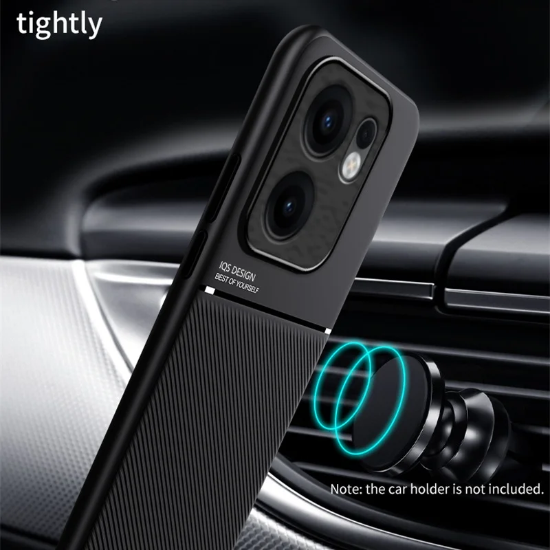 Luxury Soft Leather Phone Case with Car Magnetic Holder