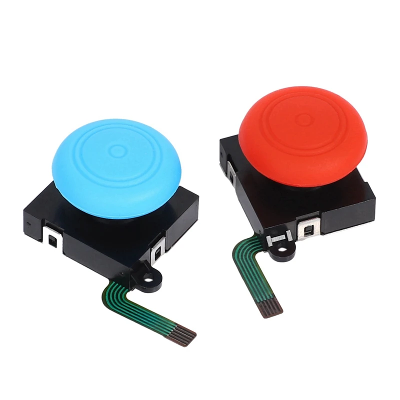 2-Pack 3D Joycon Joystick ABLEWE Analog Thumb Stick Joy Con Repair Kit With 5Pcs Replacement 3D Analog Rocker Joy Stick