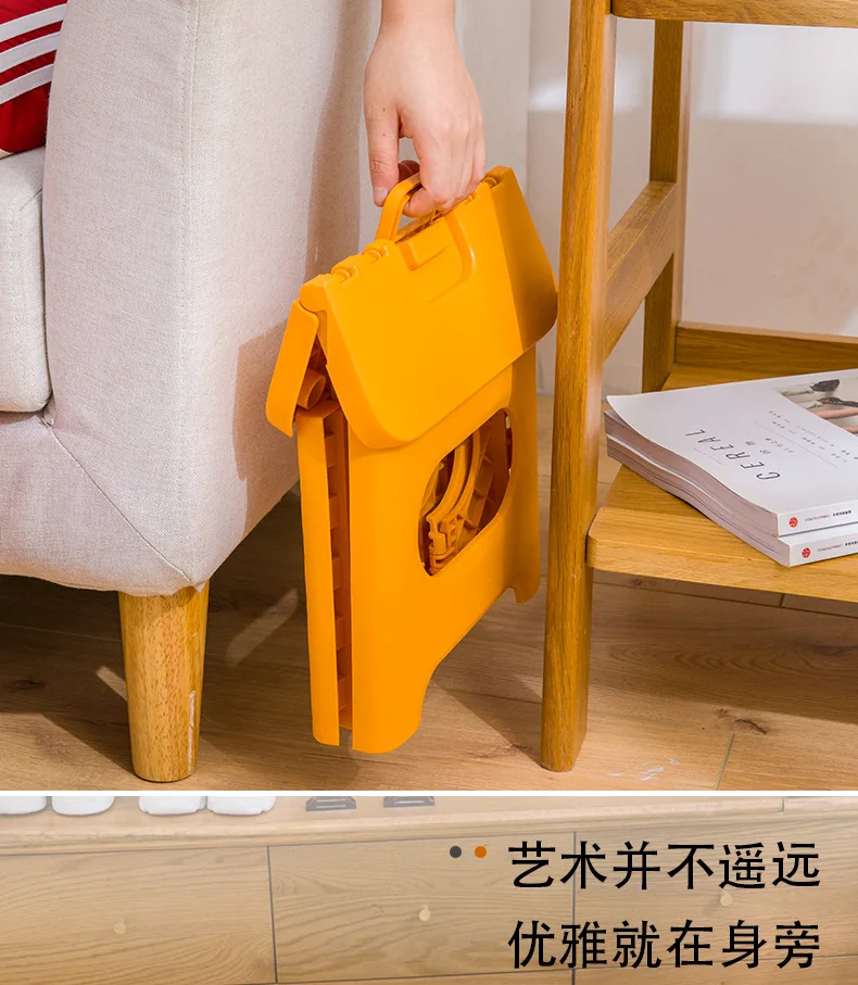 Portable Plastic Folding Stool Outdoor Fishing Stool Small Stool Kindergarten Children's Bench Adult Low Stool Folding Stool