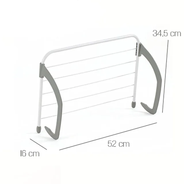 Ruházati Fogas Szárító Állvány Összecsukható Rövidnadrág Alsónemű Rozsdamentes Acél Mosoda Hűtőfészek Ruhához - Image 6