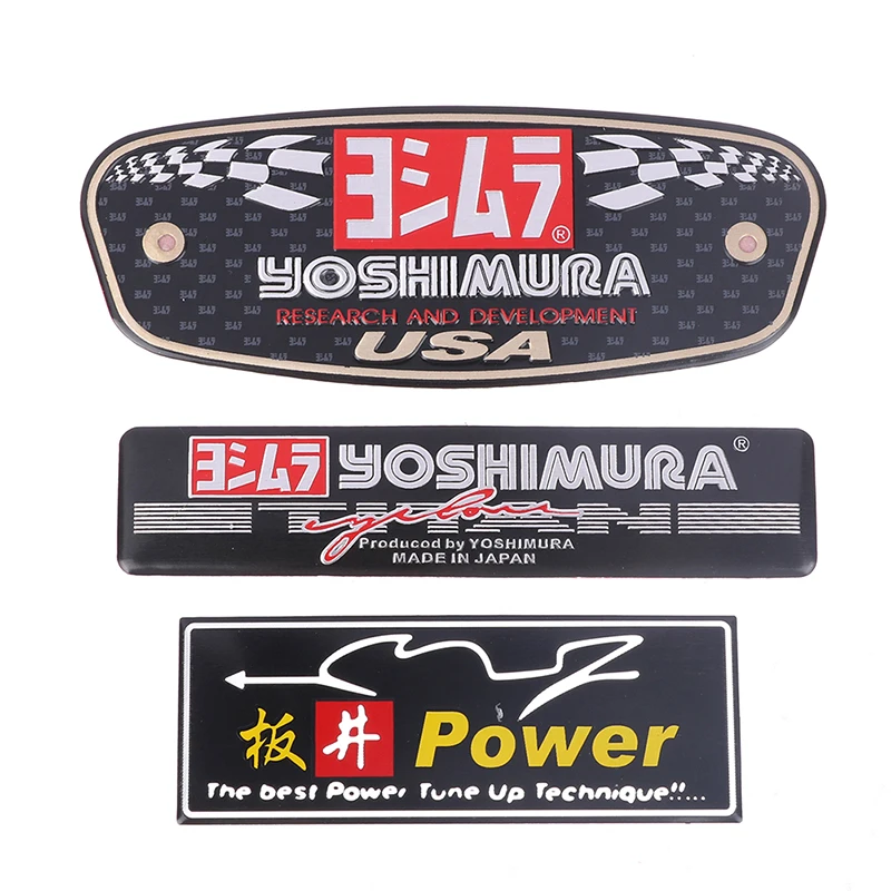 Motorcycle Stickers Yoshimura Exhaust Decal Slip On Silencer Muffler r11 r77 Universal For Honda Yamaha Kawasaki