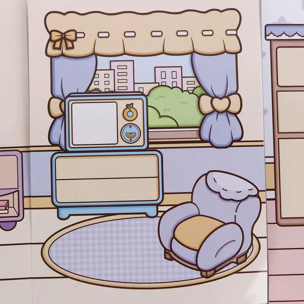 Sticker Book Pinch Music Quiet Book Cute Paper Kawaii Telado Busy Book Anime Activity Books Toddlers