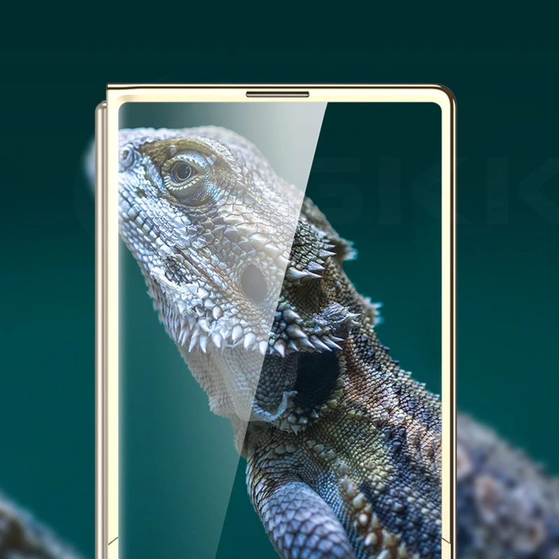 Luxury Painted Tempered Glass Case For Samsung Galaxy Z Fold 7 6 5 Outer Screen