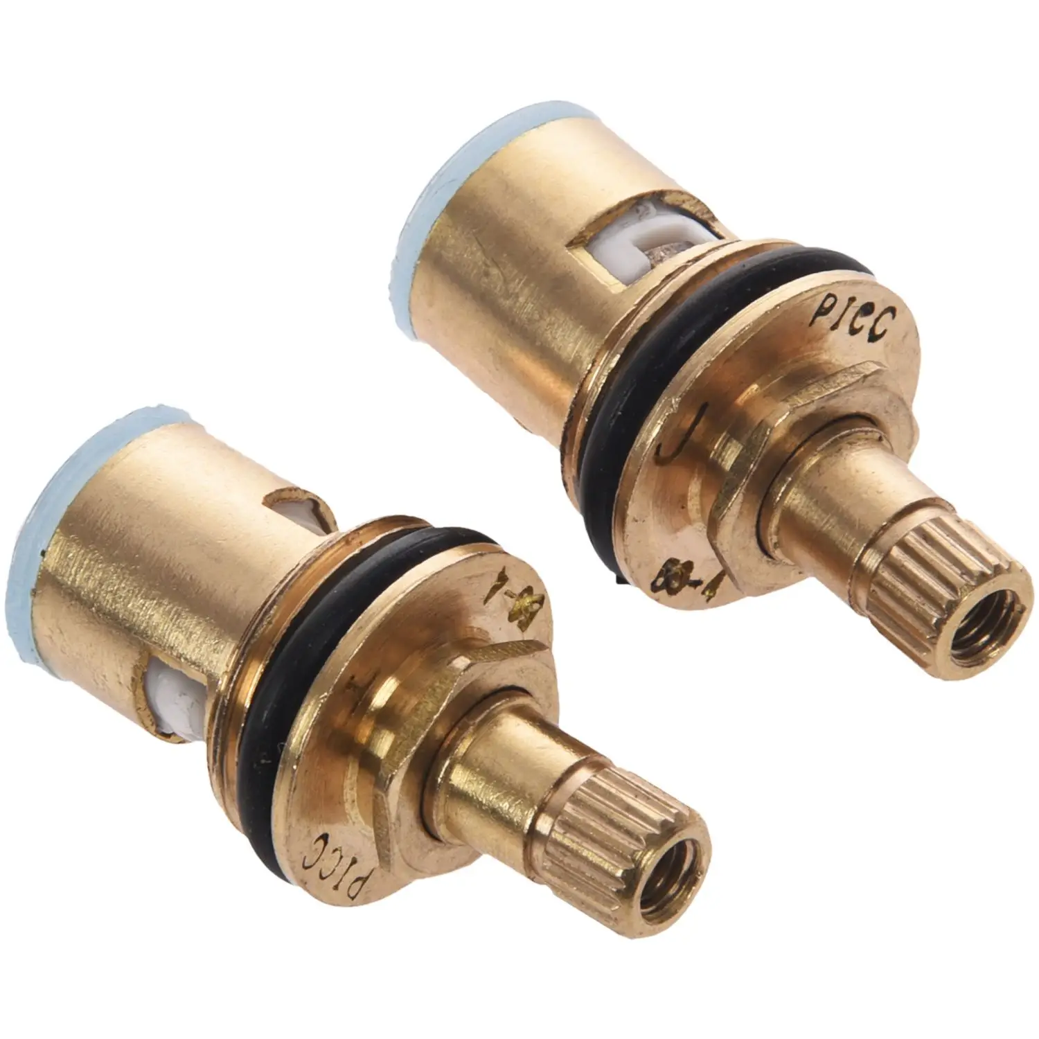 2 pcs 1/2 inch 20 Teeth Ceramic Tap Disc Quarter Turn Valve Replacement Hot Cold