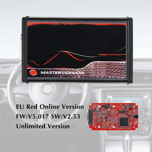 Newest KESS V2.80 V2 5.017 OBD2 Manager EU Online Red PCB ECU