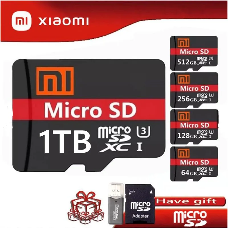 XIAOMI Memory Card 512GB 256GB 128GB Micro TF SD Card Flash Class 10