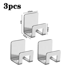Stainless Steel Self-Adhesive Sponge Holder & Drying Rack (3PC-Sliver)
