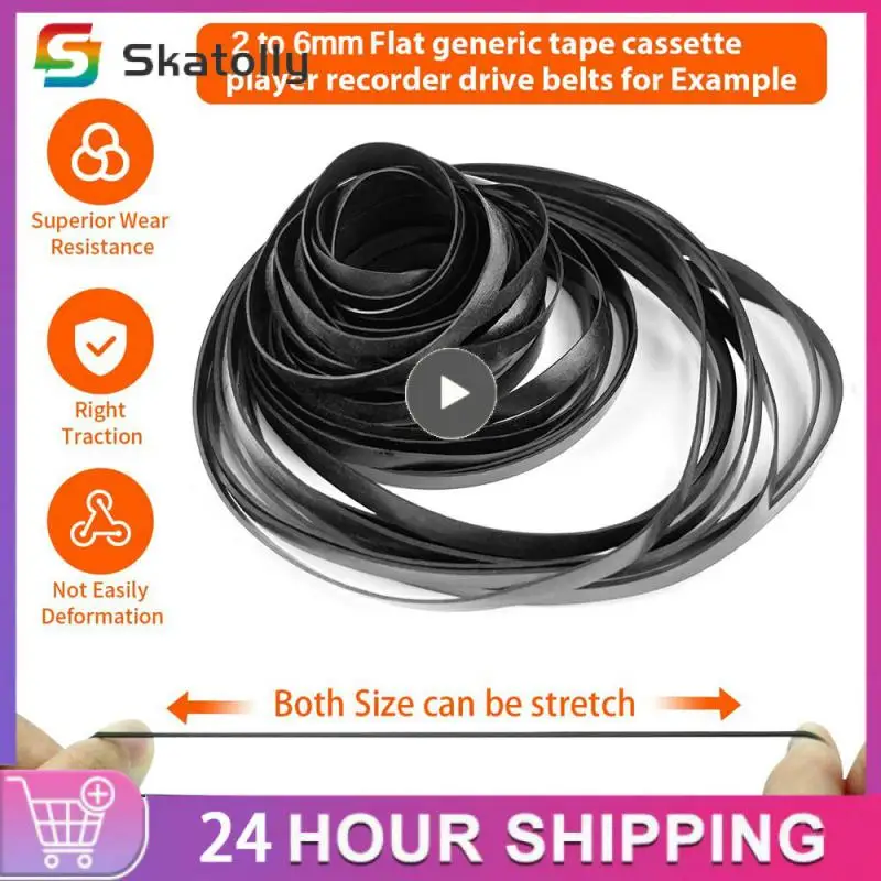 1 Confezione Mix Cassette Di Ricambio In Gomma Dvd Cassette Recorder Giradischi Cinghia Cinghia Per-Rom Video Machines 1*1Mm