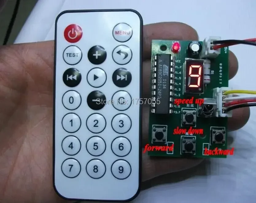 Stepper Motor Driver 2-phase 4-wire Controller Speed Adjustable with Remote