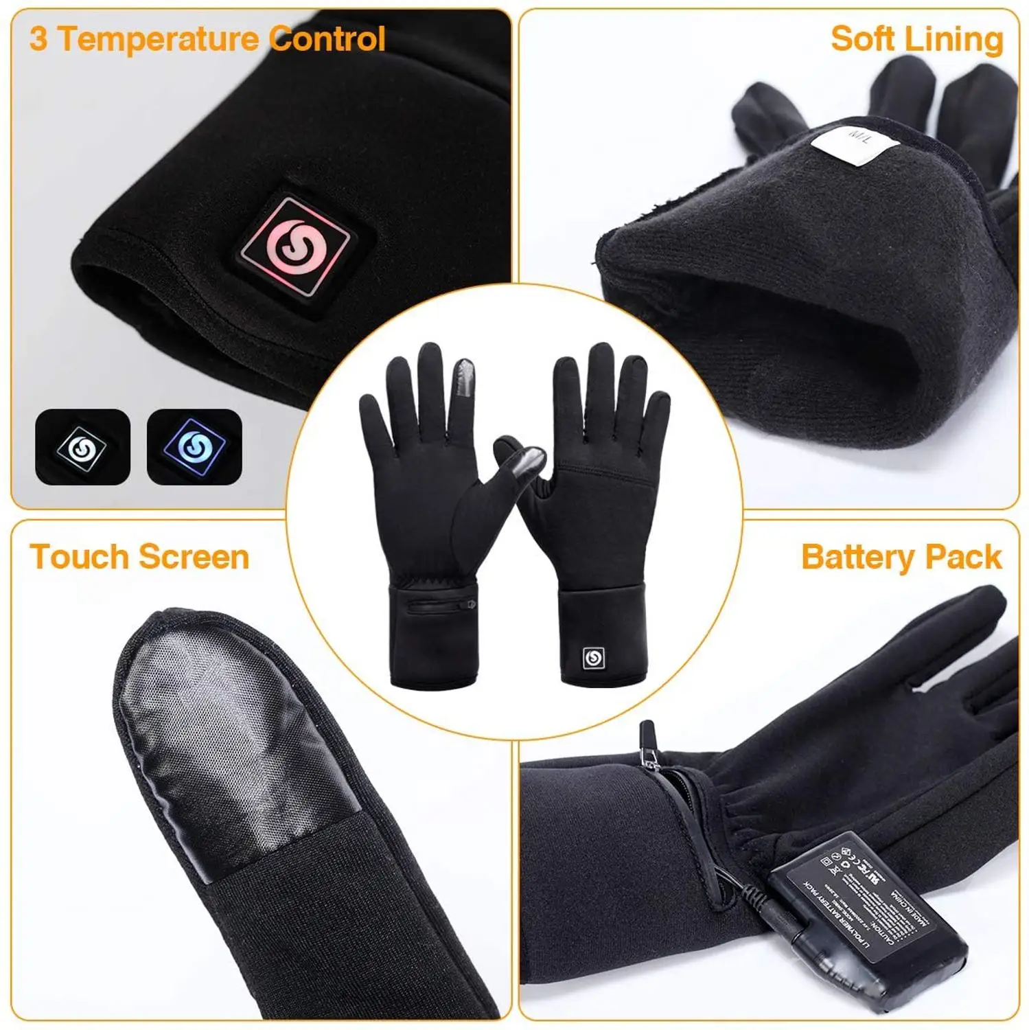 Guantes calefactables - Compra guantes calefactables con envío gratis en  AliExpress