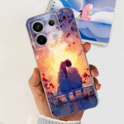 Luxury Painted Clear Silicone Phone Case - Soft Protective Bumper Cover for Xiaomi Poco X6 (343)