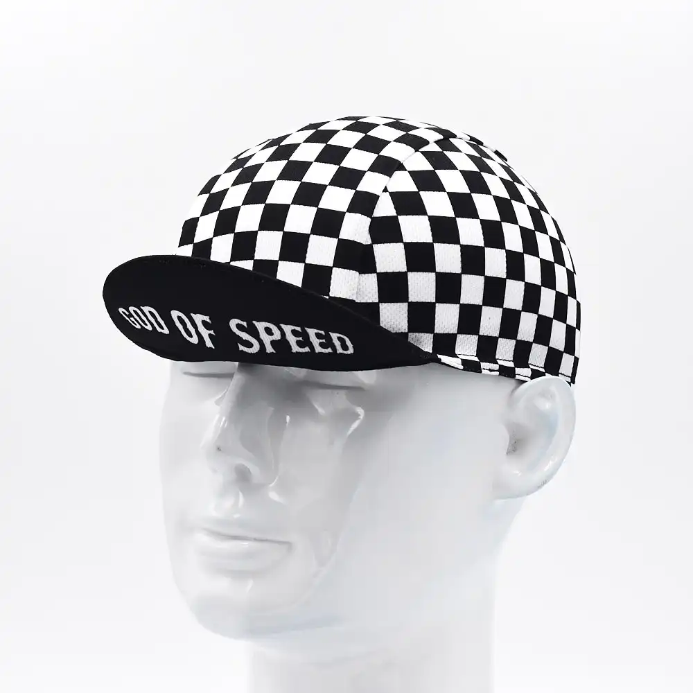 Classic Retro Black White Men's Cycling Caps Breathable Quick Dry MTB Road Bicycle Hats 3