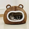 Winter Cat Bed Warm Pet House Soft Long Plush Kitten Lounger Cushion Small Dogs Tent Cave Beds For Cozy Cat House Mat Supplies 2