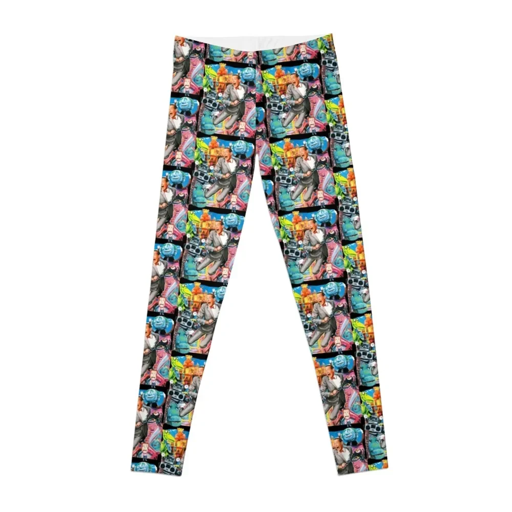 

Pee Wee Herman Pee Wee Collage Leggings Women's gym Fitness clothing Legging sport Womens Leggings