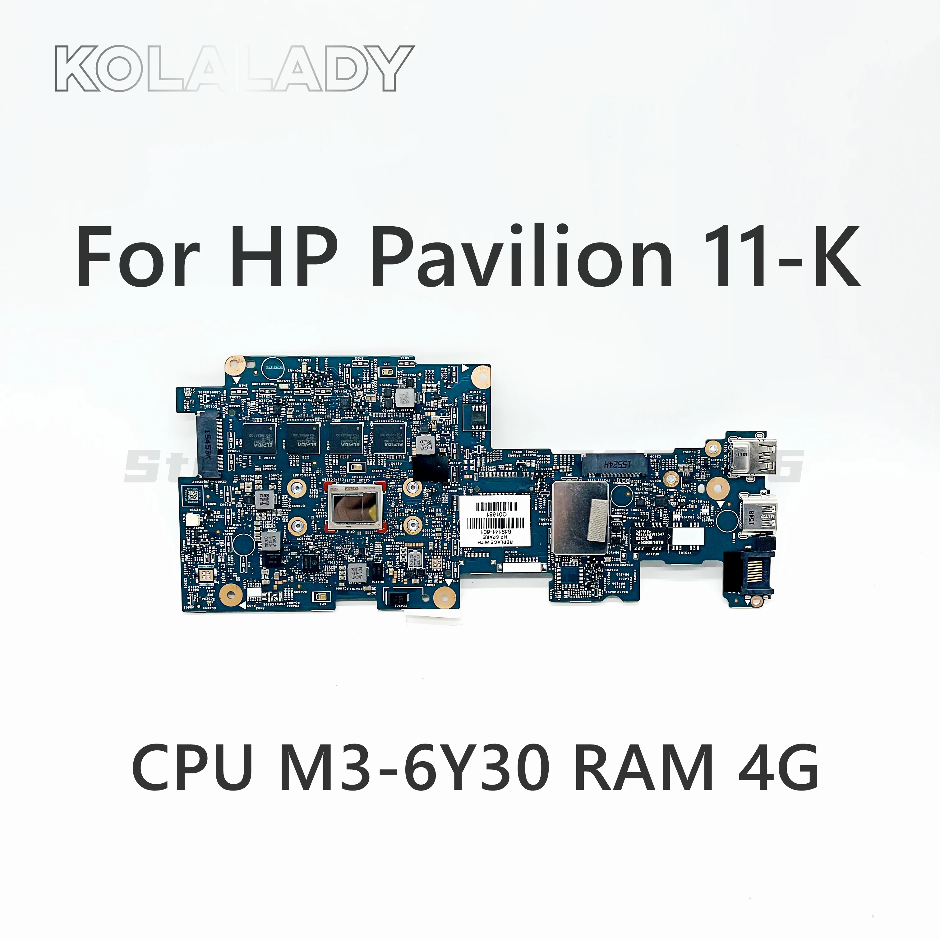 

849141-501 849141-601 для HP Pavilion X360 11-k 11-K117cl материнская плата для ноутбука с ЦП M3-6Y3 0 4 ГБ ОЗУ 14264-1 448.04A08.0011