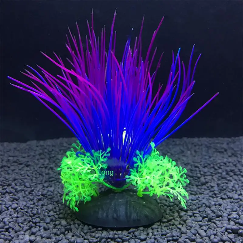 11 Kinds Artificial Aquarium Decor Plants Water Weeds Ornament Aquatic Plant Fish Tank Grass Decoration Accessories 14cm