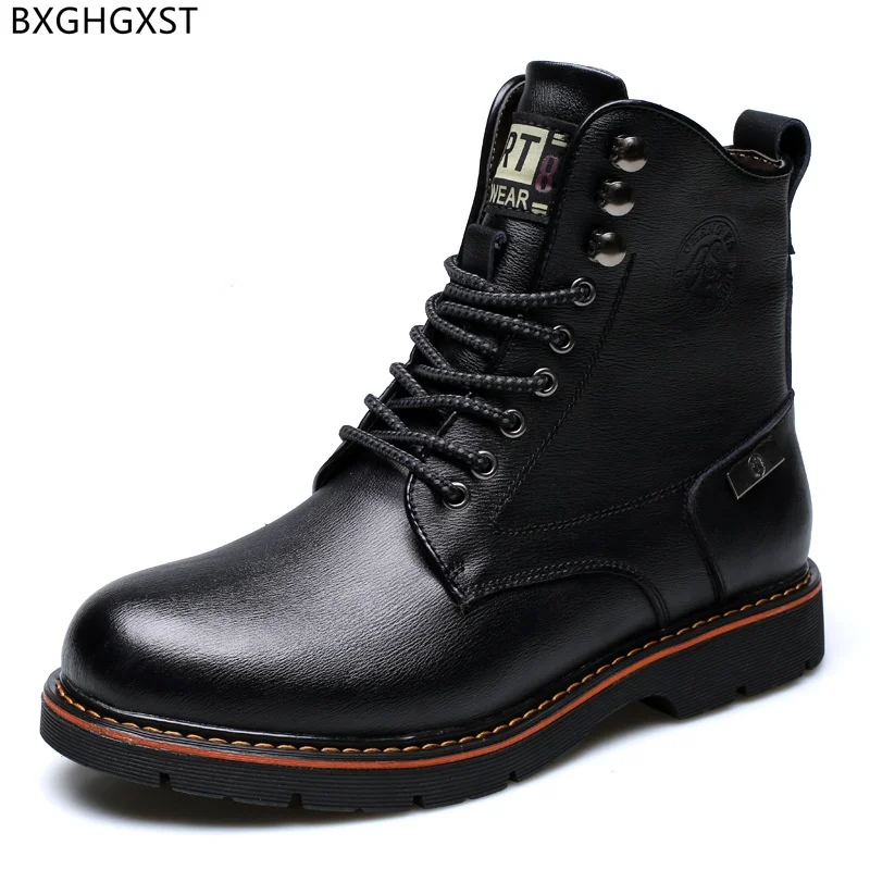 

Winter Boots Luxury Brand Designer Snow Boots Men Stivali Platform Shoes Ankle Boots for Men Leather Casual Shoes Werkschoenen