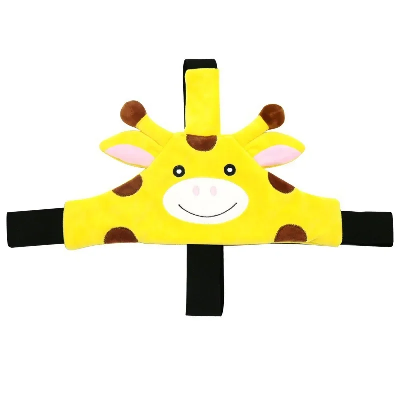 Car Mounted Baby Stroller with Sleep Assist Head Restraint Car Safety Seat Cartoon Headband Suitable for Children Aged 0-6