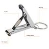 Creative Nail Clippers Foldable Clippers with Nail File Portable Carbon Steel Nail Clippers Household Use Manicure Pedicure Tool 2