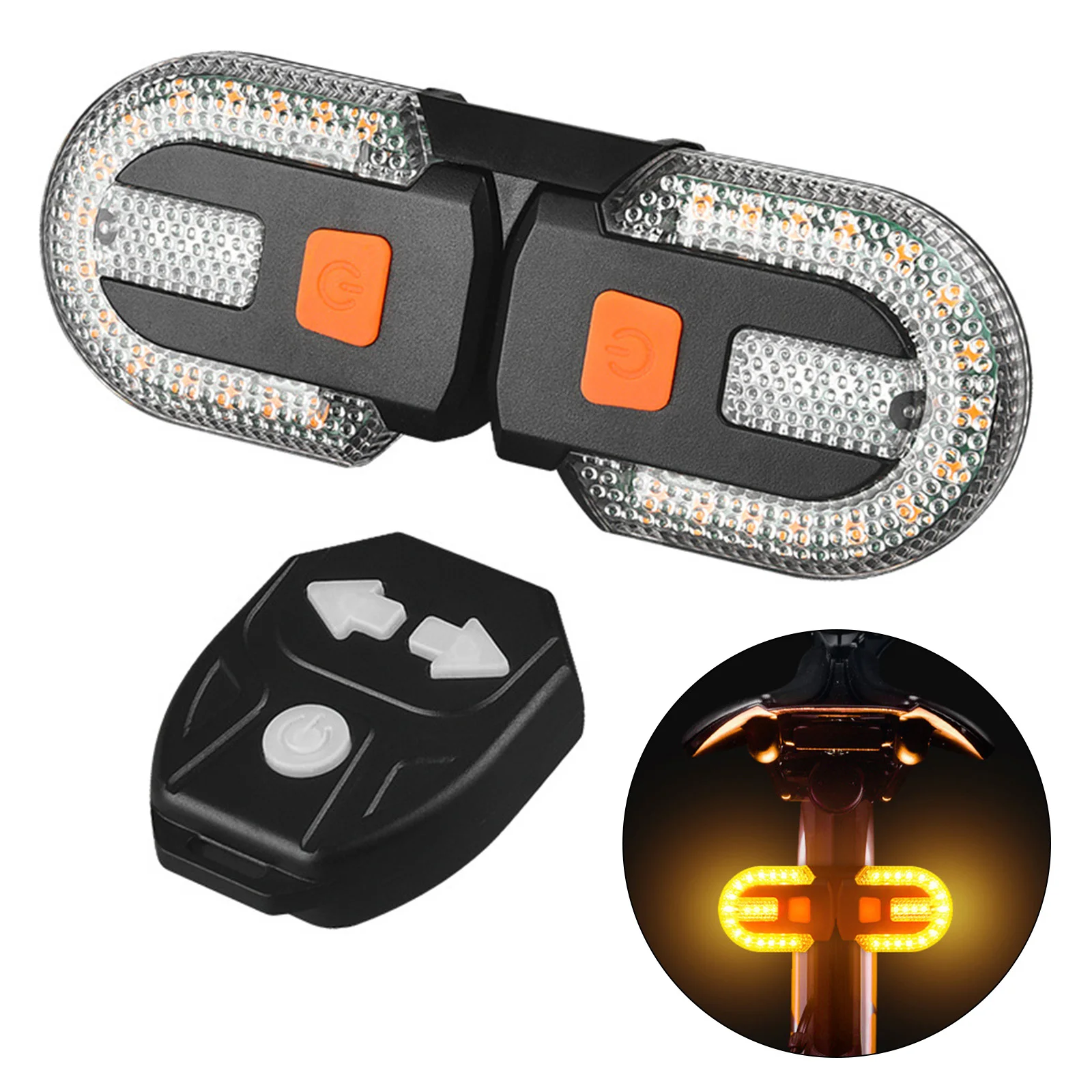 Wireless Control Turn Signal Light Bicycle Bicycle Tail Light Turn