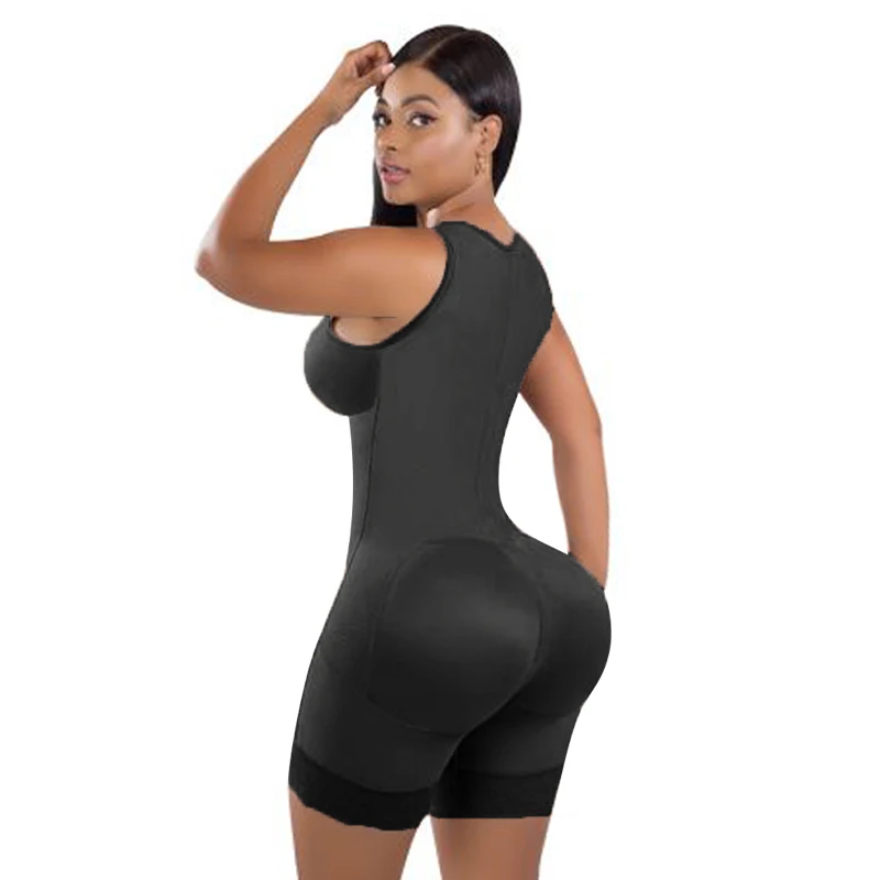 Fajas Shapewear Women Post Liposuction Body Shaper Waist Cincher Underbust Corset Front Closure Bodysuit With Hook-Eye