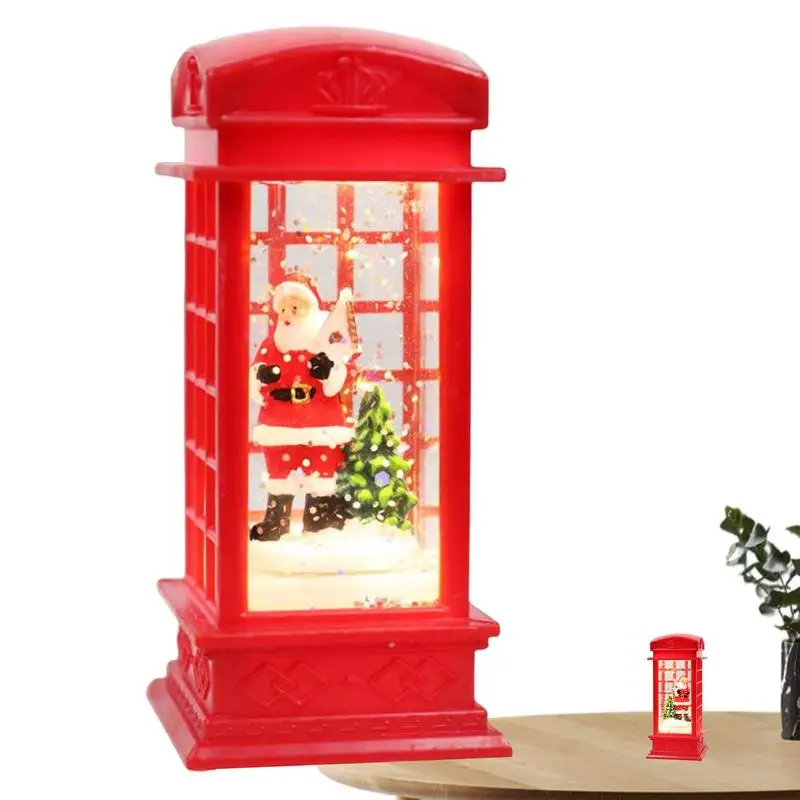 

Снежный дом, светящийся ночник, рождественские украшения, искусственный милый Санта-Клаус, Рождественский фонарь, ночник, искусственный снежинок